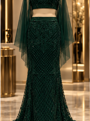The Noir Lattice — Emerald Colorway
